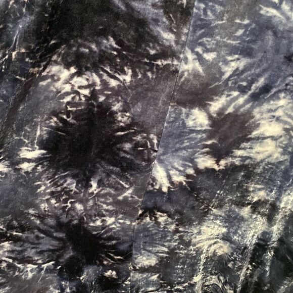 J Jill Pure Jill Tie-Dyed Velvet Maxi Dress Blue Size Small - Picture 7 of 7